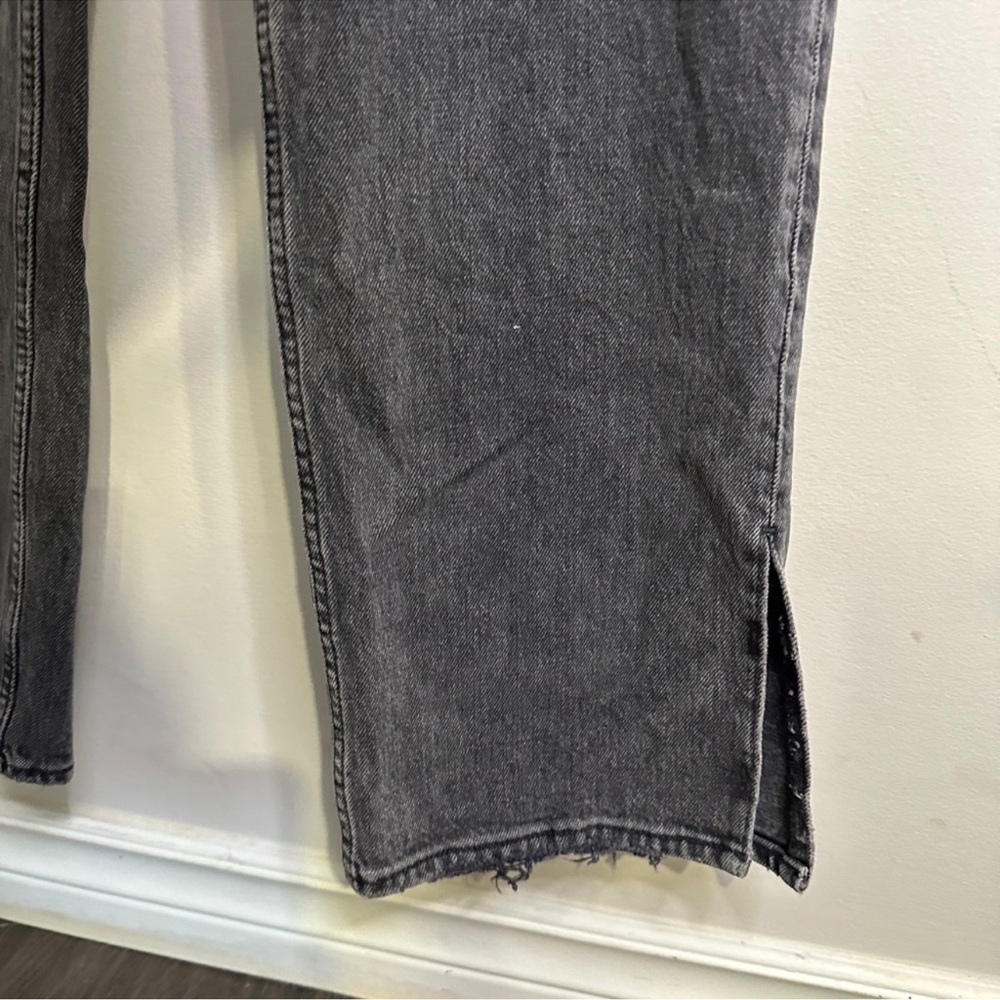 Abercrombie & Fitch The 90s Straight Ultra High Rise 30/12R Denim Jeans Vent Hem - Picture 7 of 14